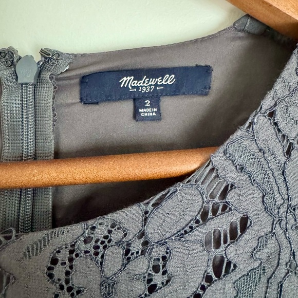 Madewell Lace Long Sleeve Shift Dress - Picture 4 of 6